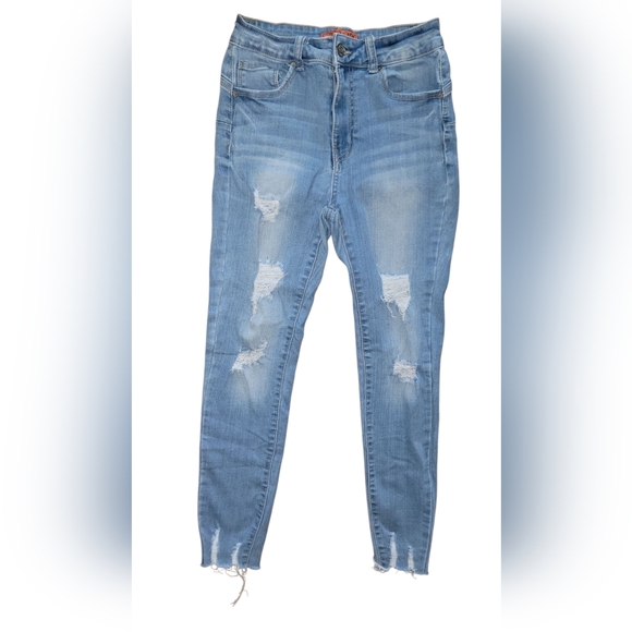 Wax Jean Denim - WAX JEAN | Blue Ripped Jeans Size 3/26 Juniors
